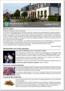 Hindisheim Info juillet 2015 213x300