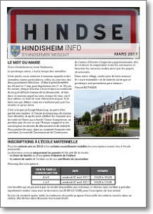 Hindisheim Info Mars 2017