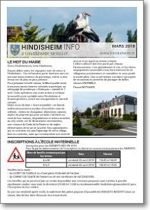 Hindisheim Info Mars 2018